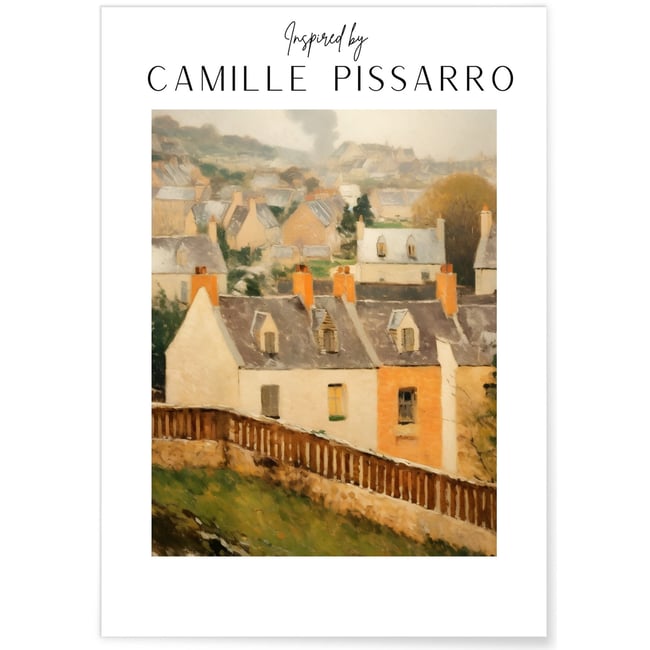 Affiche Camille Pissarro n°14 Couleur blanc <span itemprop=