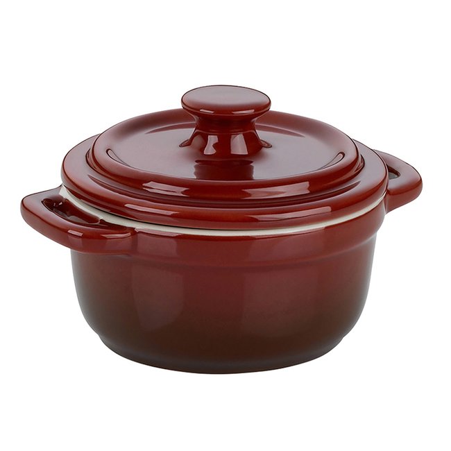 Mini cocotte     10 cm-MALIN rouge <span itemprop=