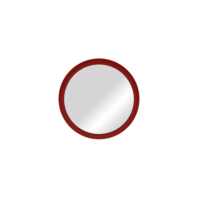 Miroir mural rond ALLO Couleur rouge auburn <span itemprop=