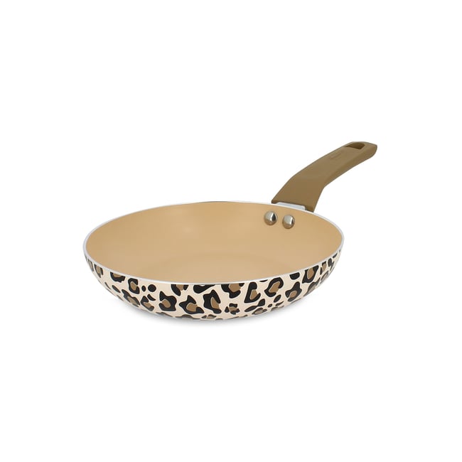 Poêle en aluminium recyclé 20cm, LEOPARD marron <span itemprop=