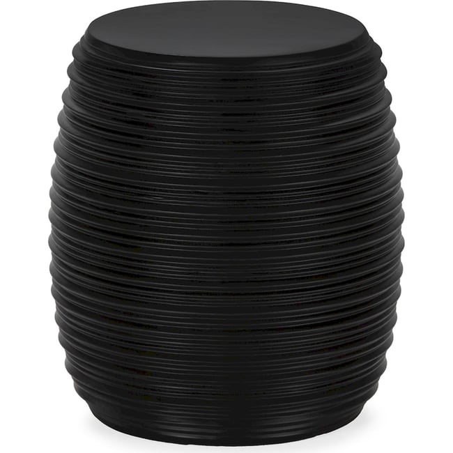 Tabouret en fibre de pierre Couleur noir mat <span itemprop=