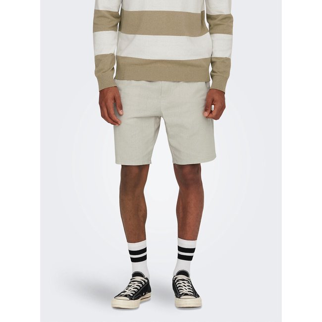 Cotton/Linen Drawstring Shorts - ONLY & SONS