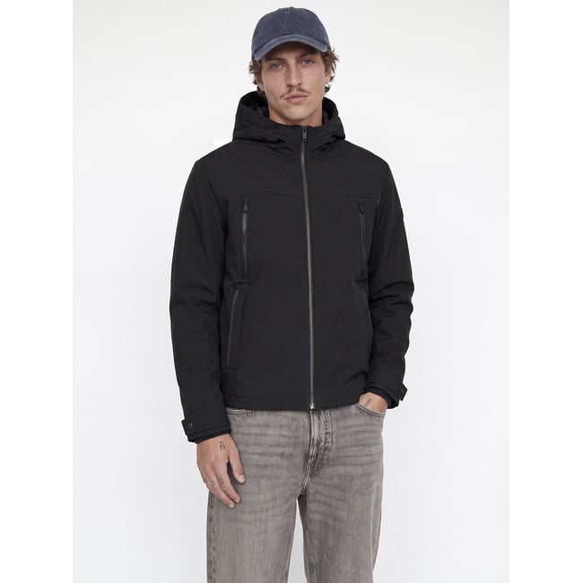 Parka com capuz de comprimento médio, CLARKE & CLARKE preto  <span itemprop=