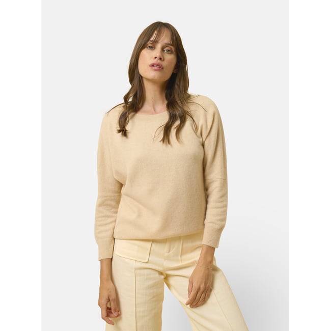 Pull Chauve Souris Sable Rebecca beige <span itemprop=