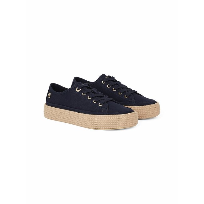 Canvas Trainers, navy blue, TOMMY HILFIGER