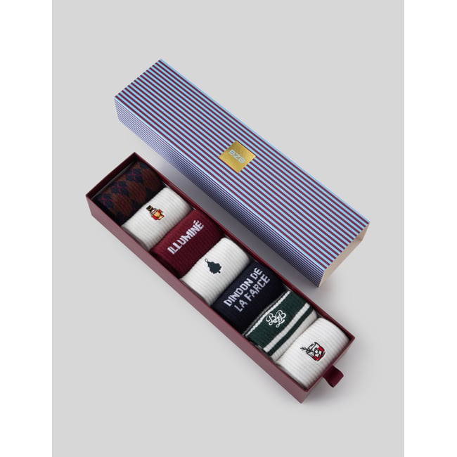 Coffret de 7 paires de chaussettes multicolore <span itemprop=