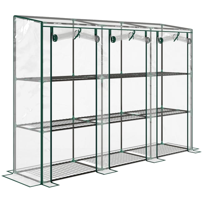 Serre Acier Transparent - OUTSUNNY