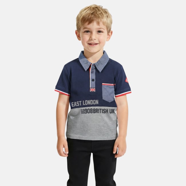 Polo manches courtes, col polo et patte boutonnée COLLÈGE - LEE COOPER