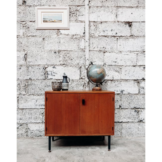 Meuble de rangement en bois Gustave N°199 - Bon état Couleur bois <span itemprop=