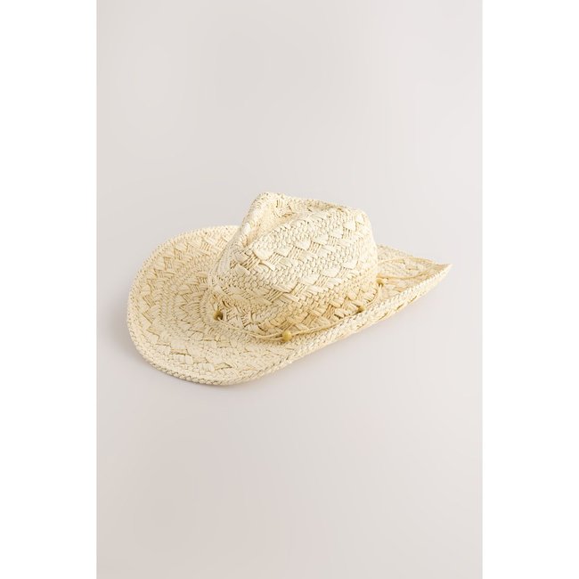 Chapeau style western naturel <span itemprop=