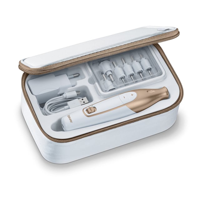 Kit de manucure et pédicure MP 64 blanc/doré <span itemprop=