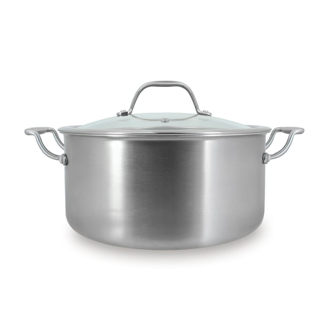 Faitout 24 cm en acier inoxydable, TRIPLY inox <span itemprop=