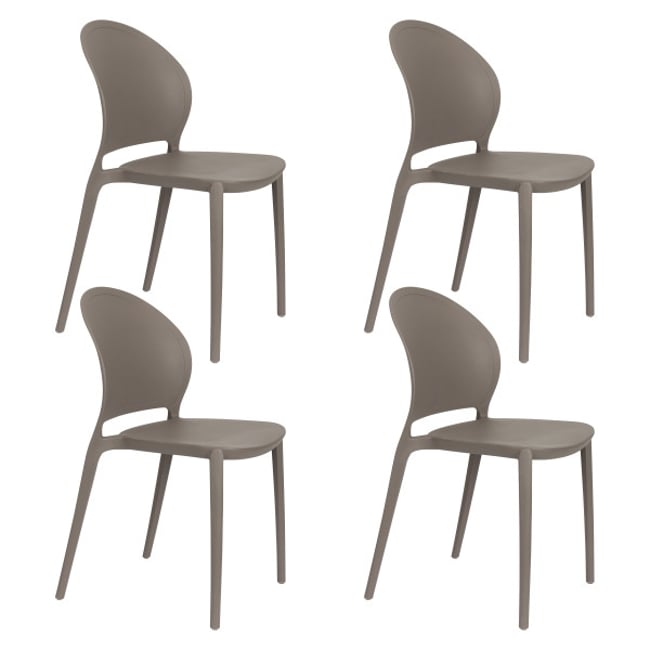 Chaise de jardin empilable (lot de 4), SJOERD - BOITE A DESIGN