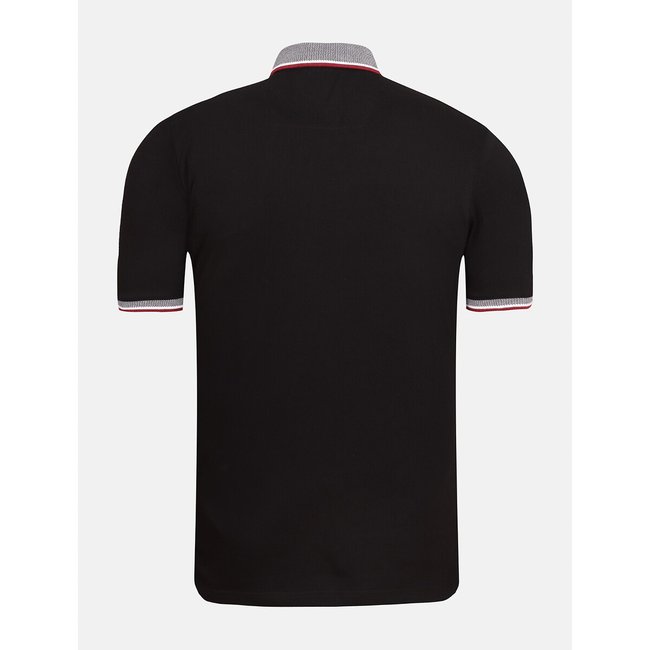 Organic cotton polo shirt with short sleeves black Kaporal La Redoute