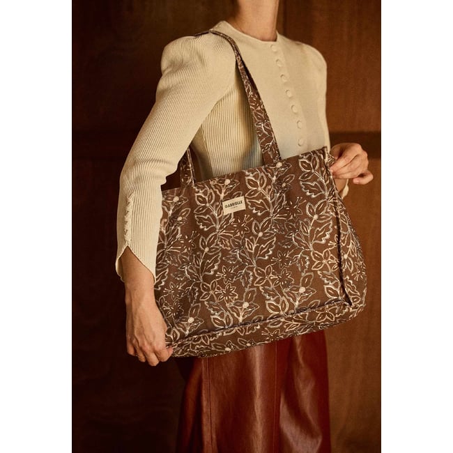 Sac 24h en coton, CHANTILLY marron chantilly <span itemprop=