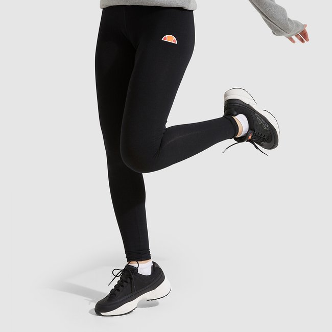 Solos 2 cotton mix leggings with logo print on the leg black Ellesse La Redoute