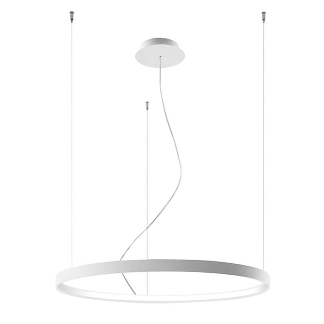 Lustre Aluminium Blanc LED 1 Rio Couleur blanc <span itemprop=