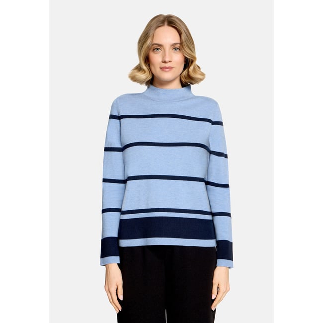 Pull-over en fine maille à col droit - BETTY BARCLAY