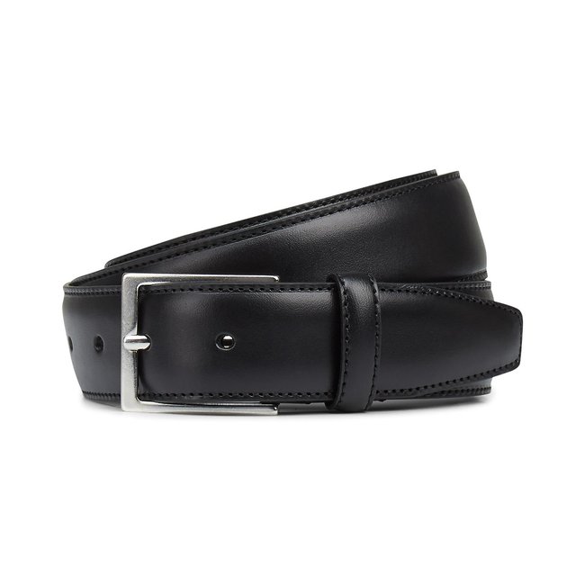 Ceinture cuir noir <span itemprop=