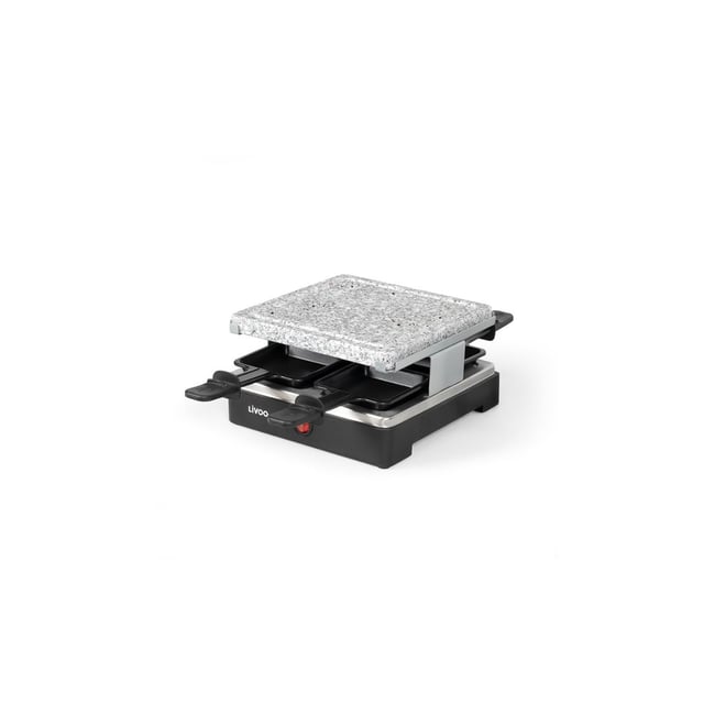 Appareil à raclette 4 personnes noir <span itemprop=