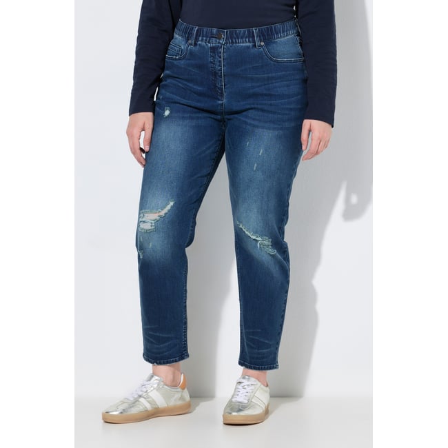 Jean Mom jambe large bleu jean <span itemprop=