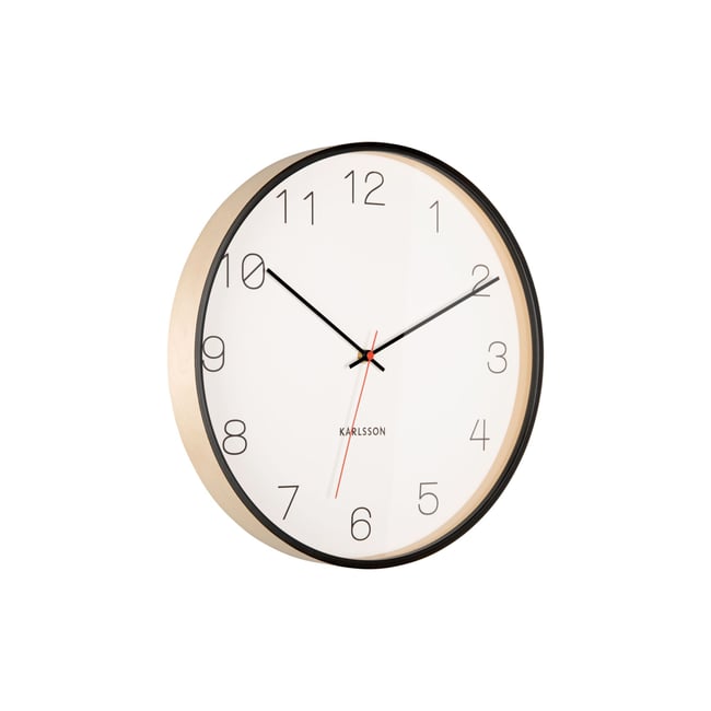 Horloge Murale Bois de bouleau JOY - KARLSSON