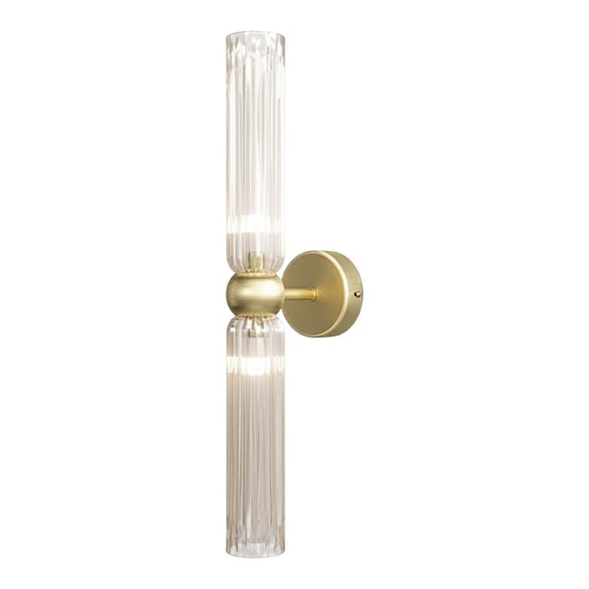 Applique murale en verre design rétro SOLANA Couleur ambré <span itemprop=