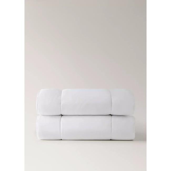 Couette microfibre 350g/m2 lit 90 cm Couleur blanc <span itemprop=