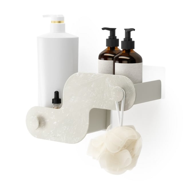 Etagère de douche design ventouse  NAMI set de 2 - UMBRA