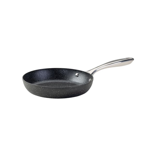 Poêle 24 cm fonte alu revêtement antiadhésif céramique sans PFAS gris,noir <span itemprop=