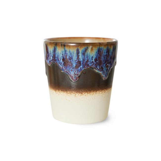 Tasse à café grès Aurora Couleur bleu <span itemprop=