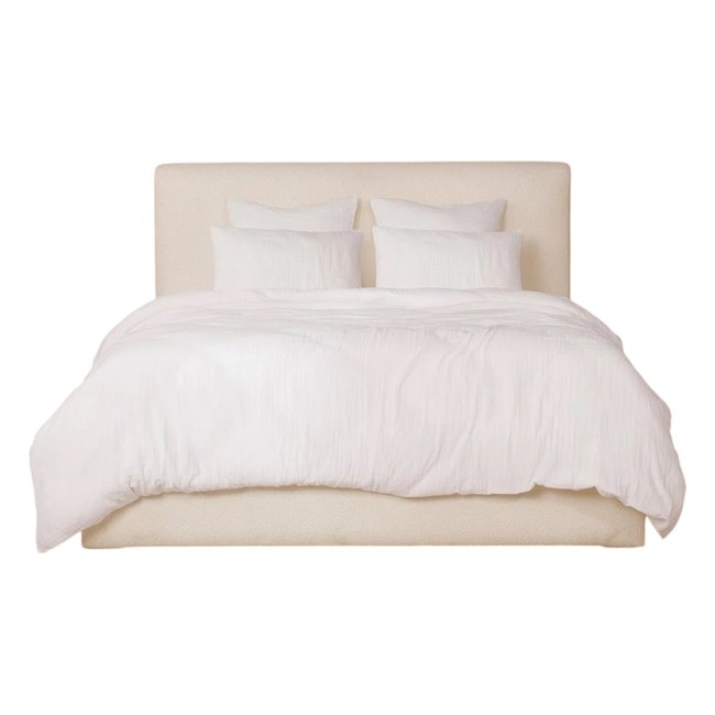 Housse de couette + taies gaze de coton lave Douce - EDEN