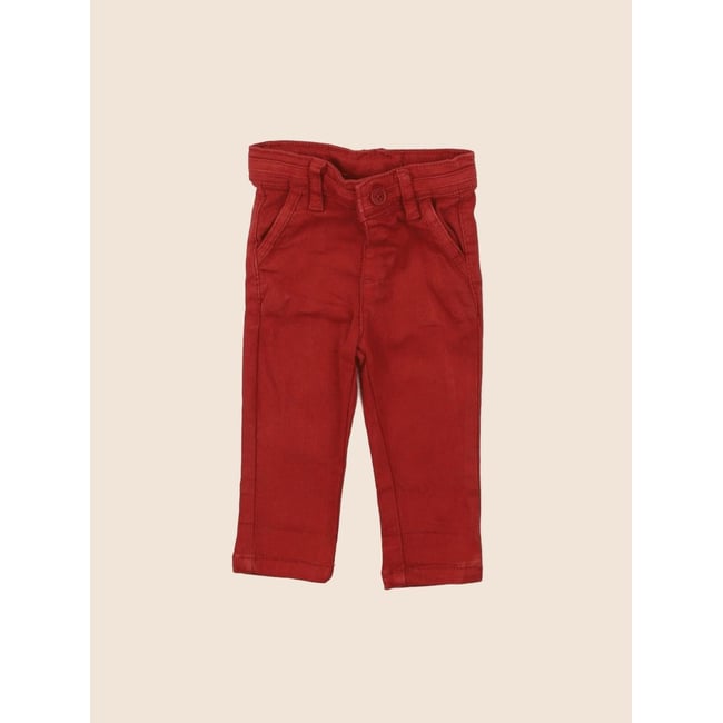 Pantalon - Très bon état rouge <span itemprop=