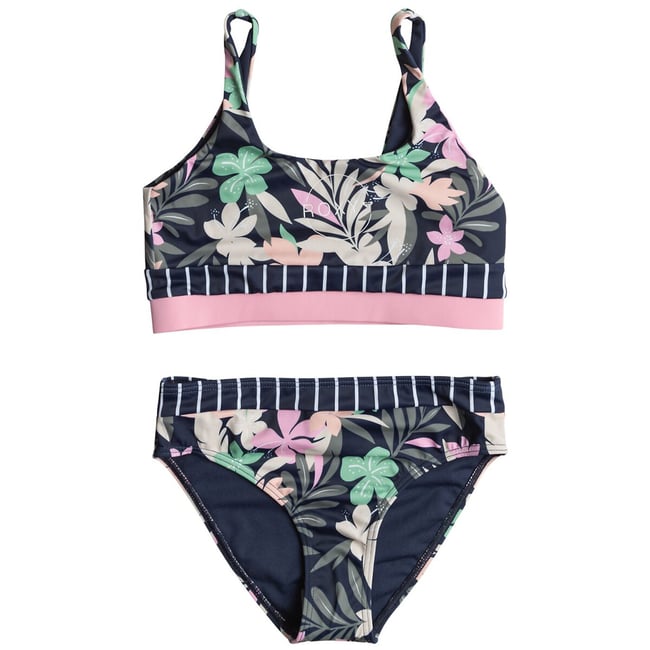 Maillot De Bain 2 Pièces Fille ZNYUNE - Imprimé Protection UV - Polyamide Élasthanne - Plage Piscine