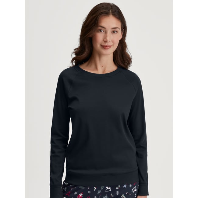 T-shirt à manches longues manches longues Coton FAVOURITES saphir foncé <span itemprop=