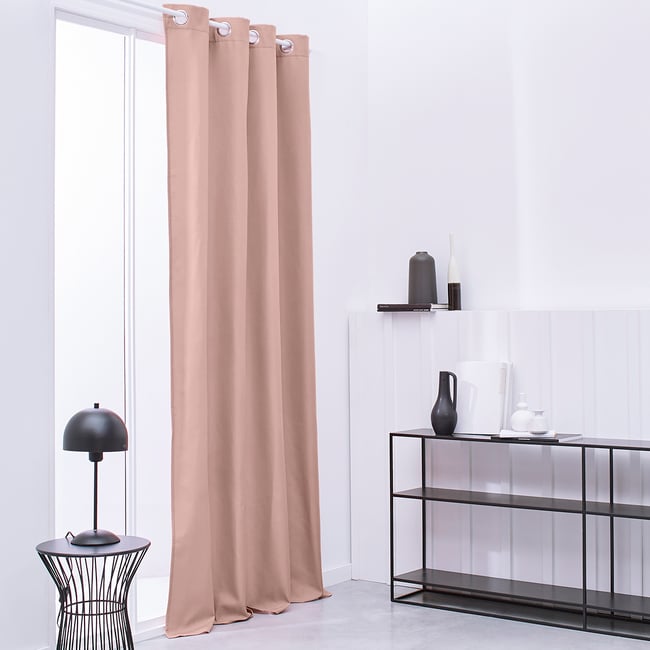 Rideau isolant ESSENTIAL rose <span itemprop=