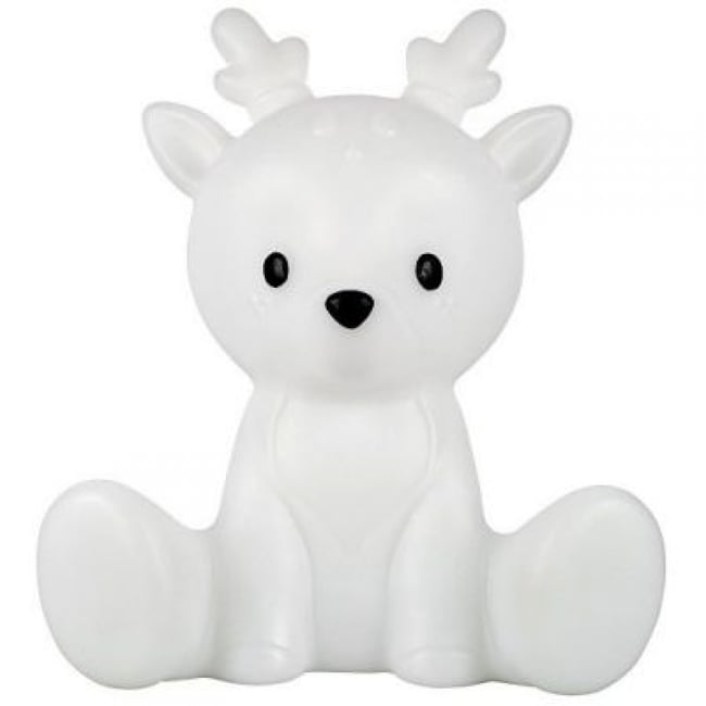 Veilleuse tactile faon Fabian 32 cm blanc <span itemprop=