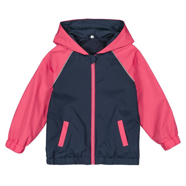 Corta vientos entre temporada azul marino/rosa <span itemprop=