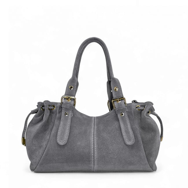 Sac bowling en croûte de cuir PRINCESSE SUEDE - OH MY BAG