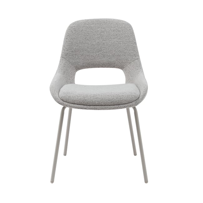 Chaise repas tissu marron - ZAGO
