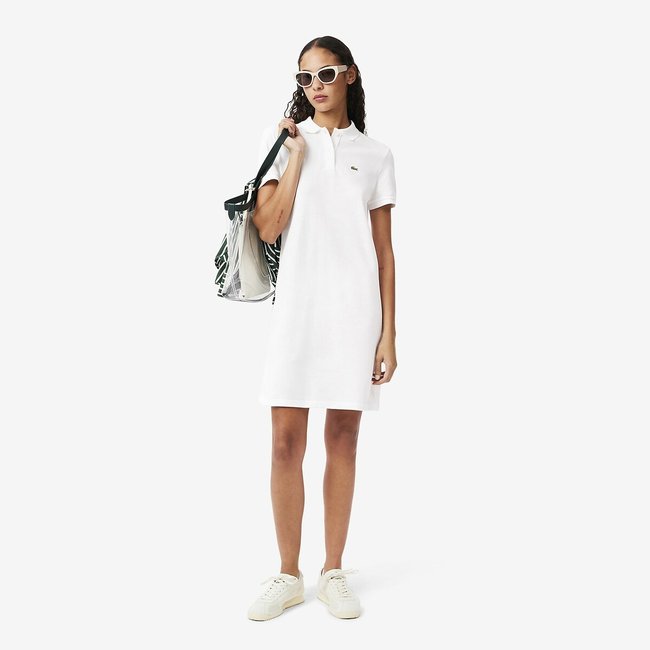 Cotton Pique Polo Dress - LACOSTE