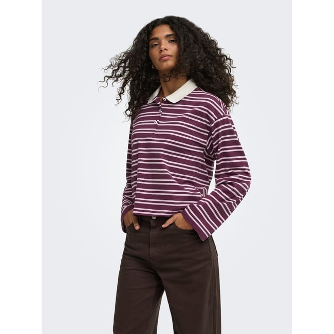 Polo violette - fig <span itemprop=