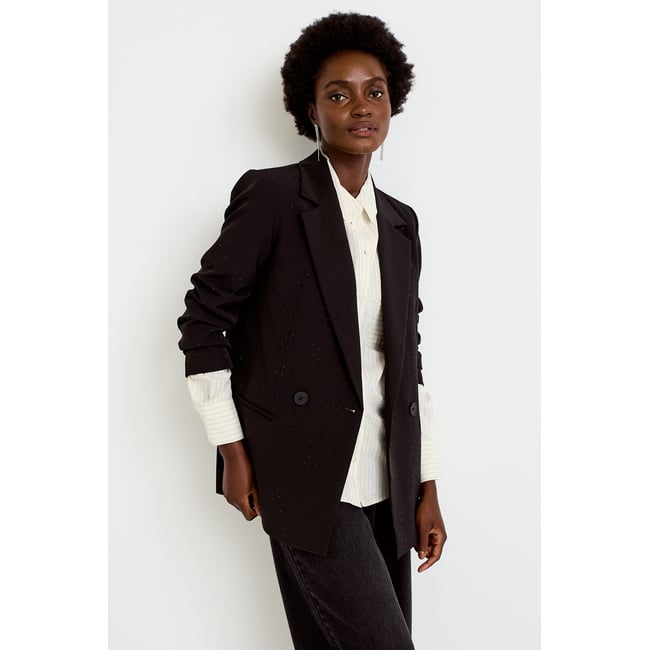 Chemise droite manches longues jaune <span itemprop=