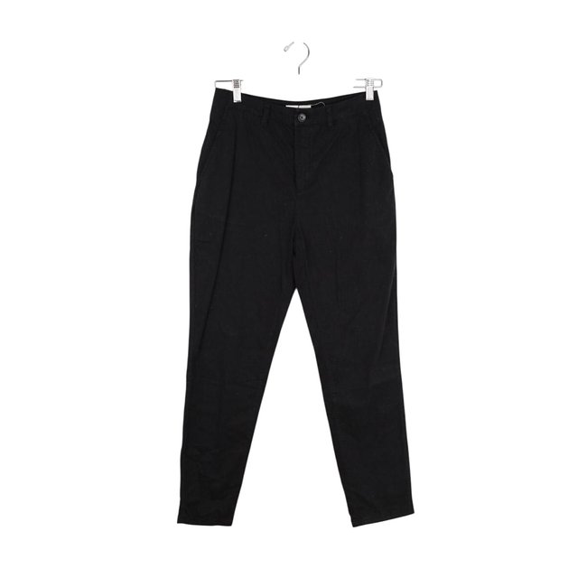 Pantalon droit en coton - Très Bon État noir <span itemprop=