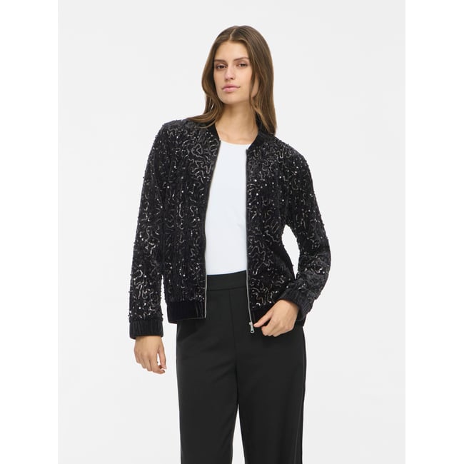 Veste Bomber noir - black1 <span itemprop=