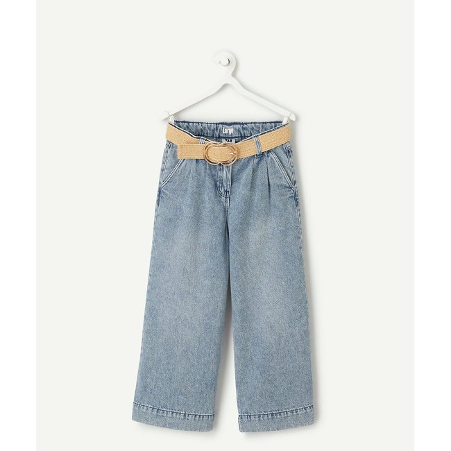 Jeans larghi blu denim TAPE A L'OEIL
