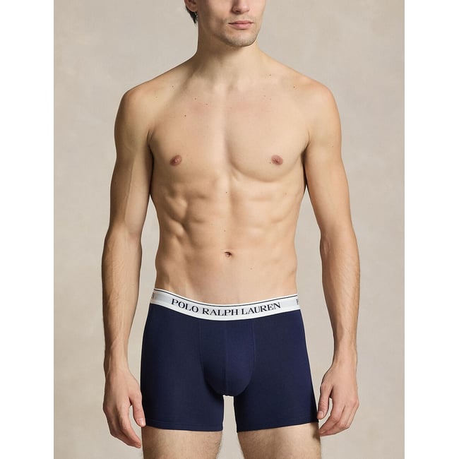Lot de 3 slips-boxers coton stretch  - POLO RALPH LAUREN