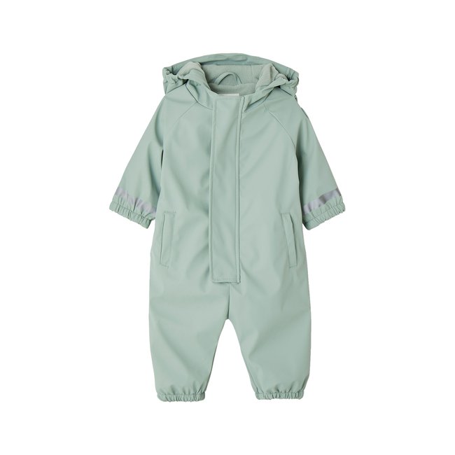 Combinaison à capuche anti-pluie bébé doublée maille polaire - VERTBAUDET