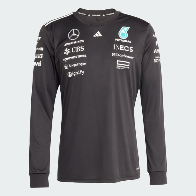 Maillot Pilote Manches Longues Mercedes - Amg Petronas Formula One Team Maillot Pilote Manches Longues Mercedes - Amg Petronas Formula One Team black / white <span itemprop=