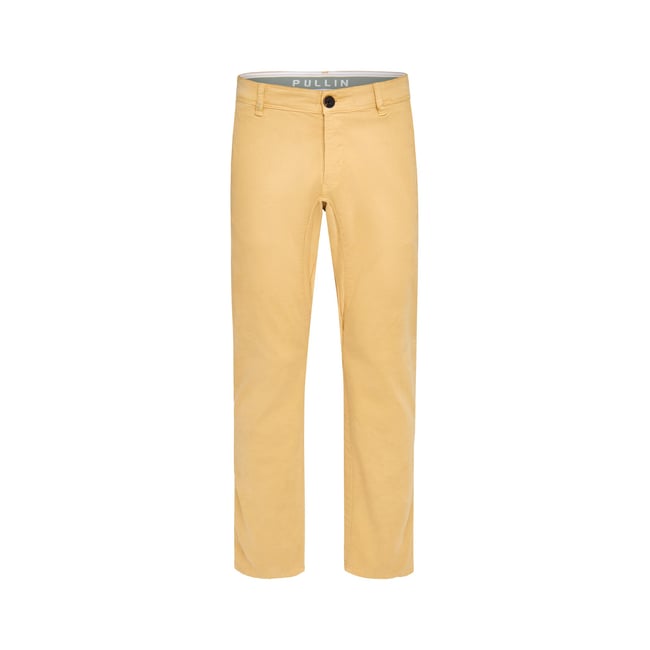 PANTALON CHINO FOIL jaune <span itemprop=
